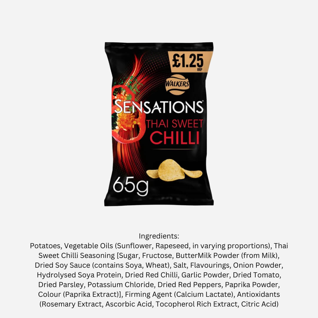 Walkers Sensations Thai Sweet Chilli Flavour