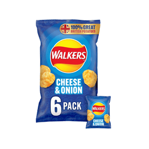 Walkers Cheese & Onion 6 Pack Multipack