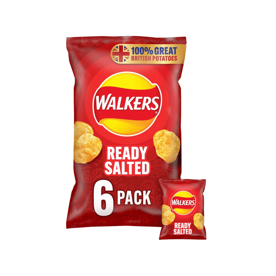 Walkers Ready Salted 6 Pack Multipack