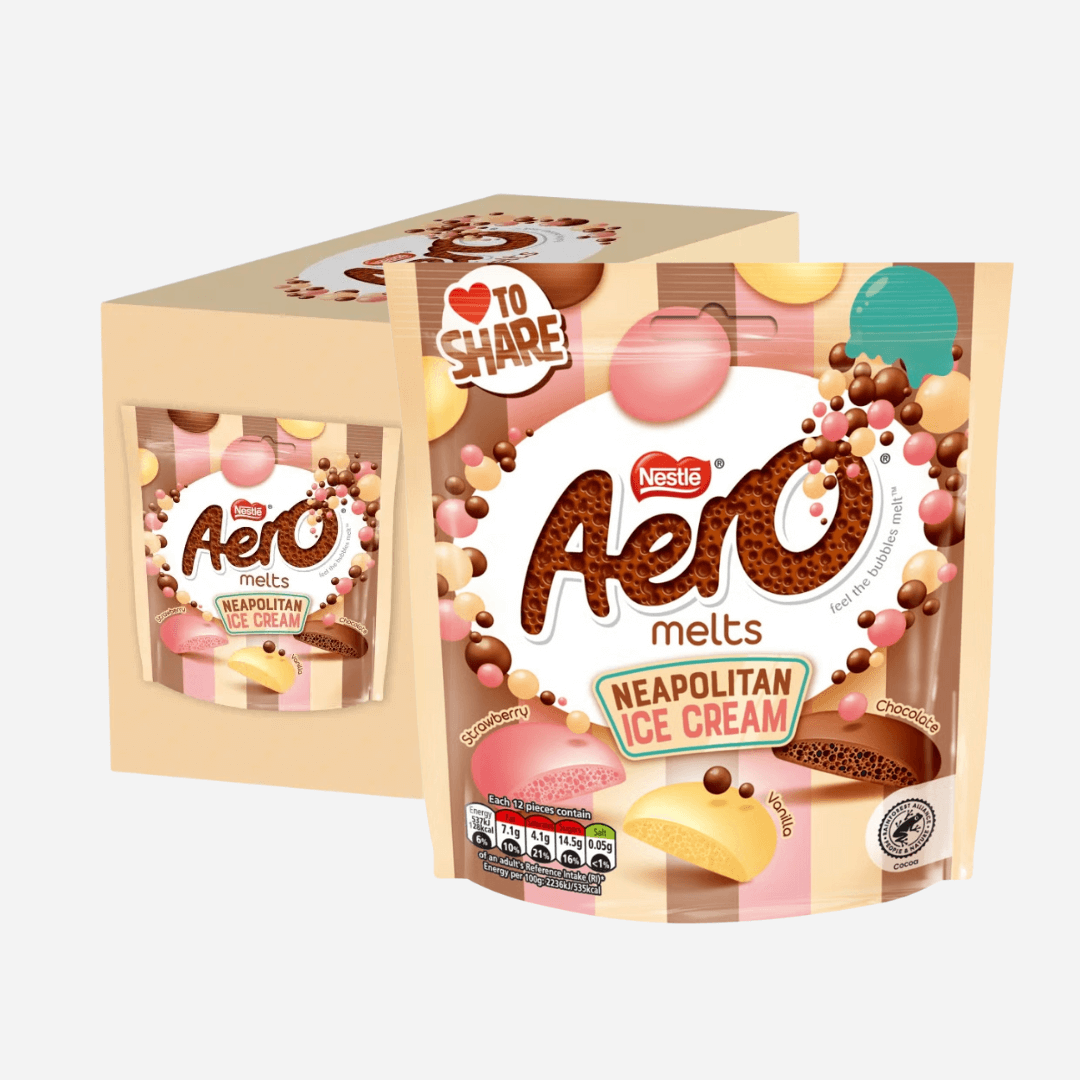 Aero Chocolate Melts Neapolitan Ice Cream