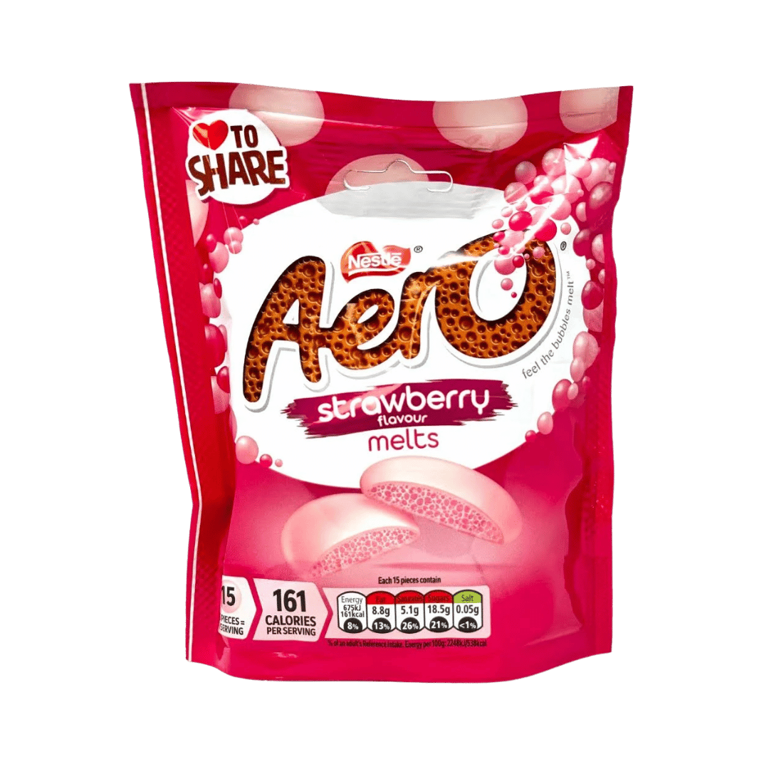 Aero Strawberry Melts Chocolate