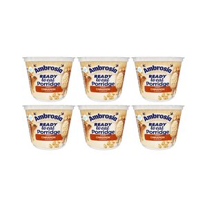 Ambrosia Ready to Eat Porridge Oat Cereal Pots Cinnamon