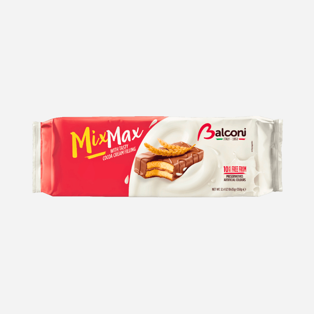 Balconi Mix Max Cocoa Cream Filling Cake Bars