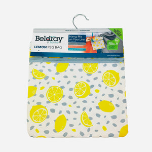 Beldray Lemon Print Peg Bag