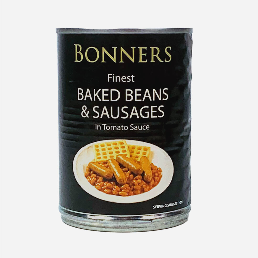 Bonners Finest Baked Beans & Sausages In Tomato Sauce