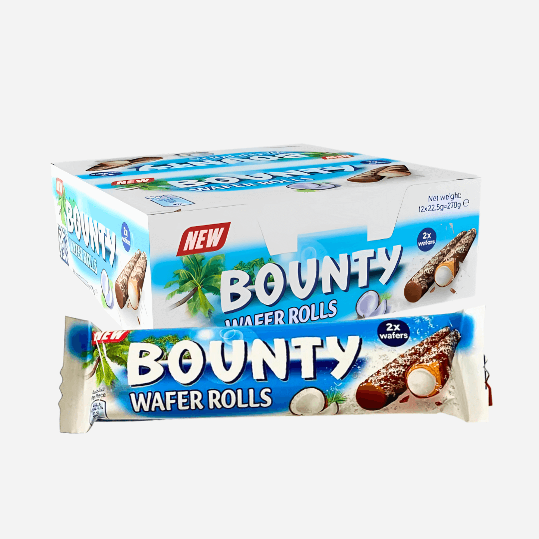 Bounty Milk Chocolate Wafer Rolls