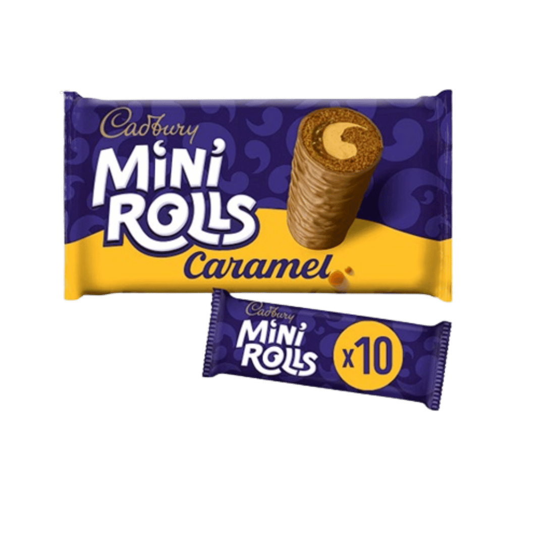 Cadbury Caramel Mini Rolls Large 10 Pack