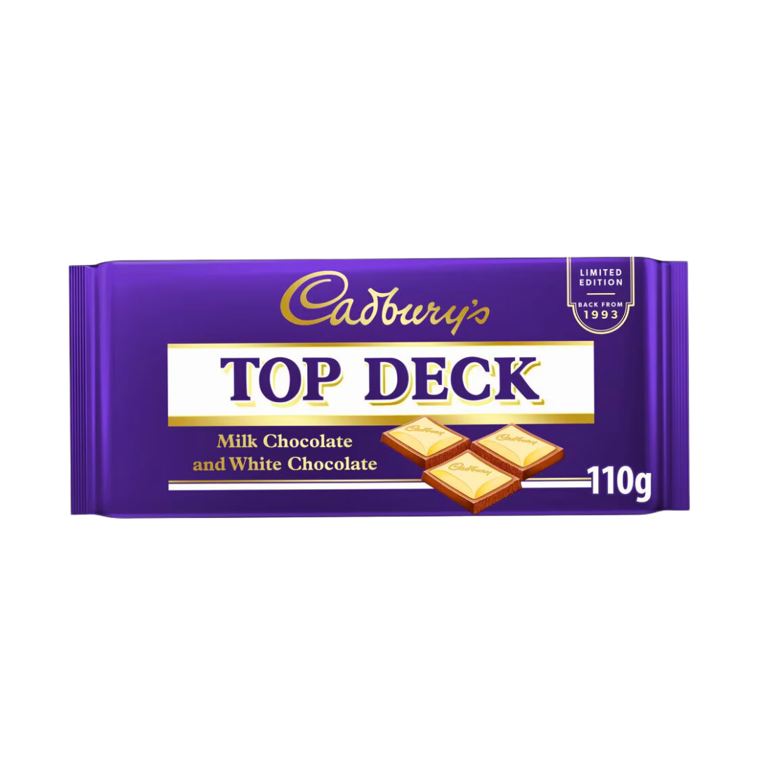 Cadburys Top Deck Milk Chocolate and White Chocolate