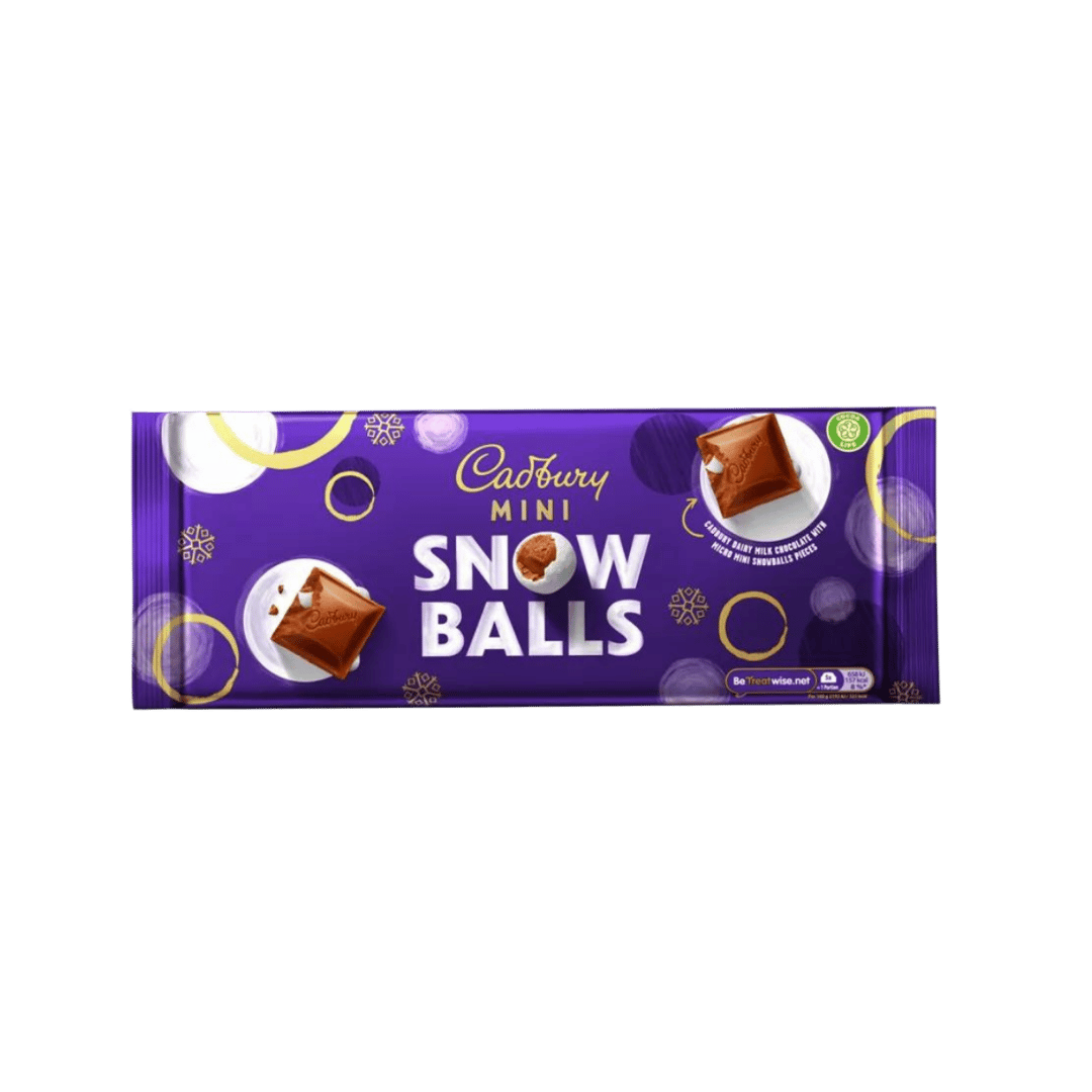 Cadbury Dairy Mini Snow Balls Milk Chocolate Sharing Bar