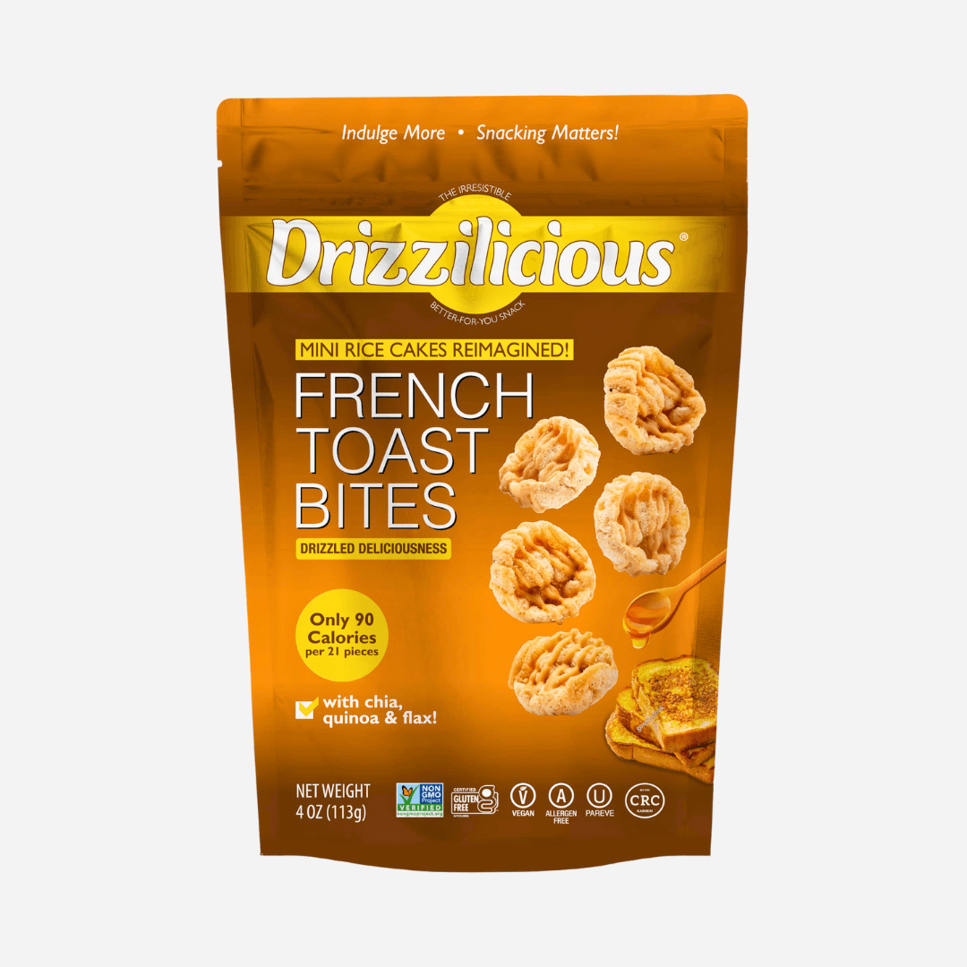 Drizzilicious French Toast Mini Rice Cake Bites