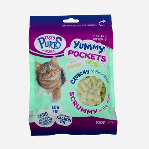 Drools Tasty Purrs Yummy Pockets With Catnip Cat Treats