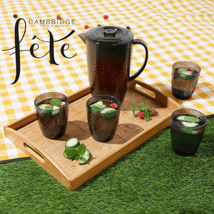 Cambridge Fete Plastic Tumbler Glasses in Black