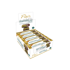 Flair REAL Dubai Pistachio Kunafa Chocolate Cake Bars