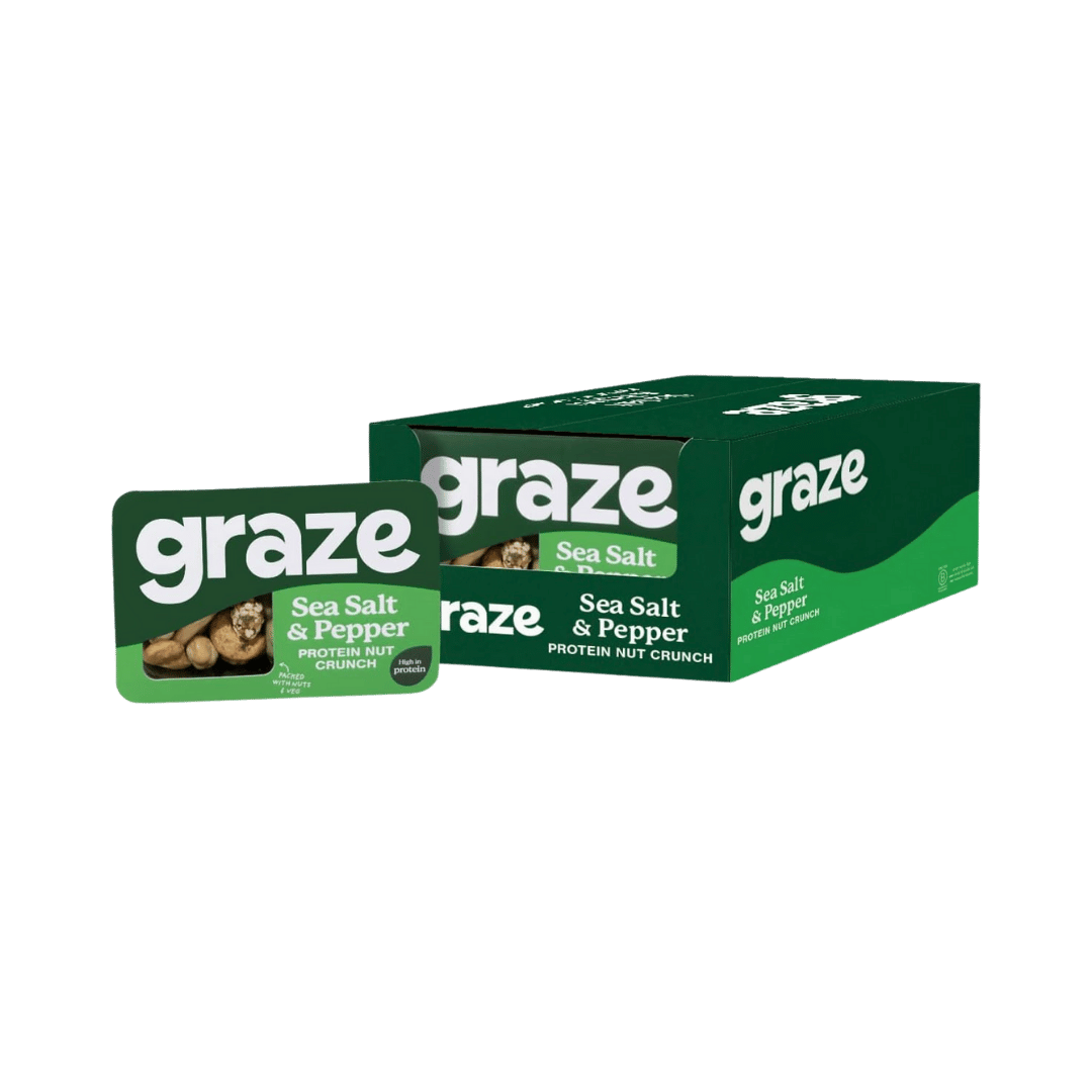 Graze Sea Salt & Pepper Protein Nut Crunch Snacks