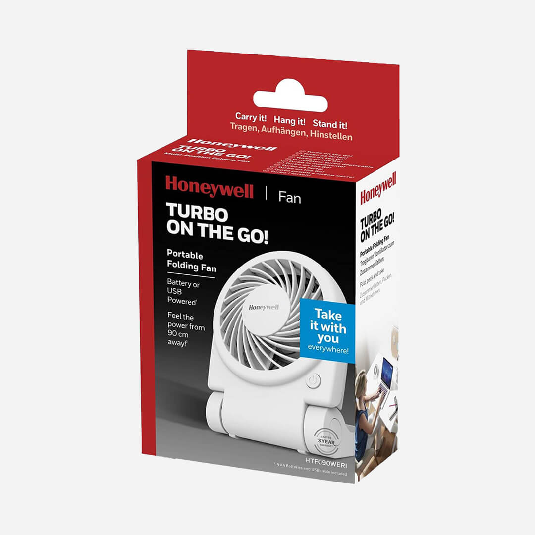 Honeywell Turbo On The Go USB  Portable Folding Fan