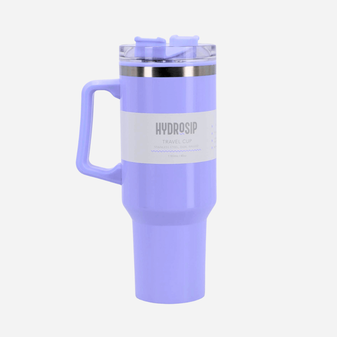 HydroSip Double Walled Large 1.18 Litre Travel Cup Pastel Colours