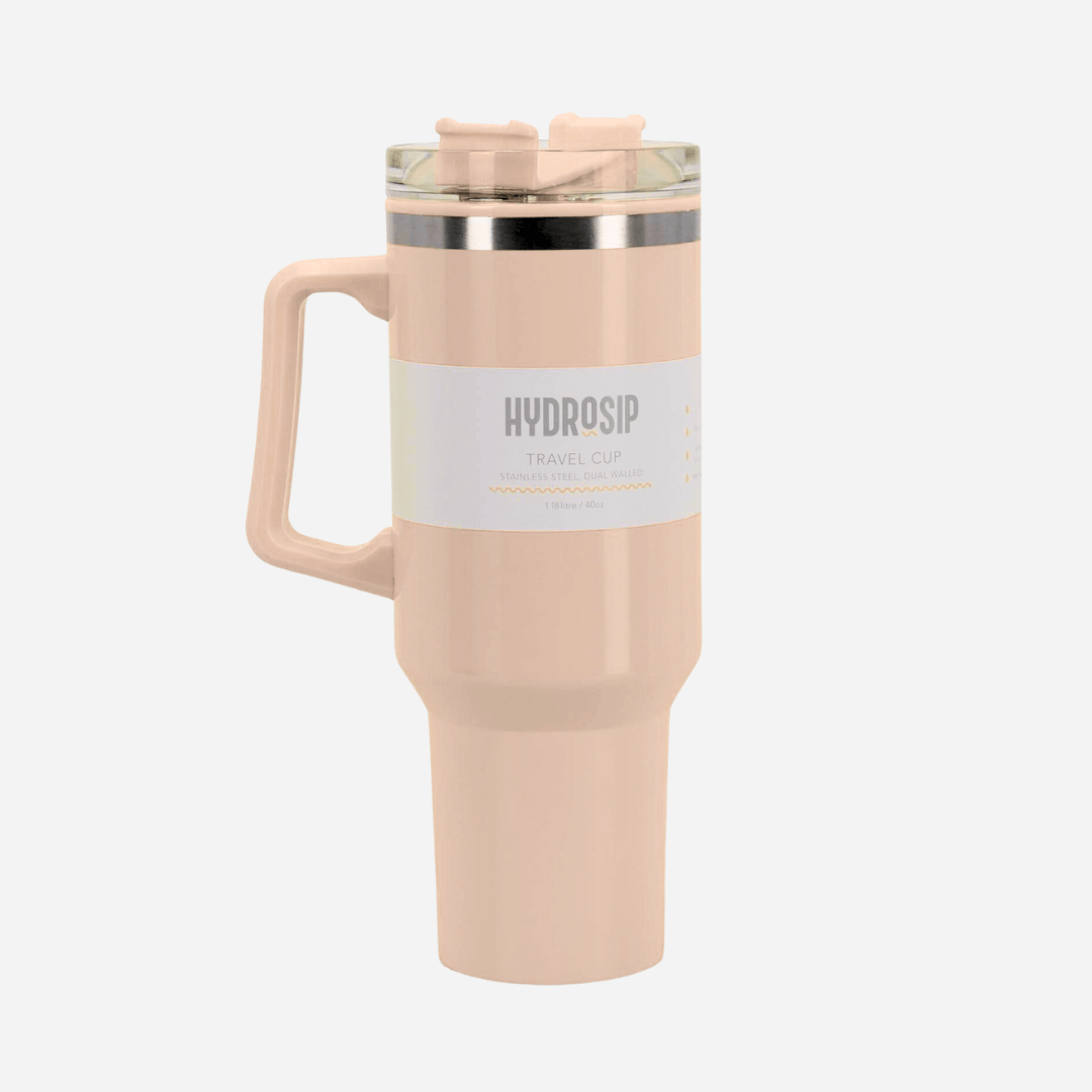 HydroSip Double Walled Large 1.18 Litre Travel Cup Pastel Colours