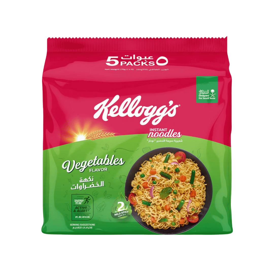 MULTIBUY Kellogg's Instant Noodles Vegetable Flavour 10 Packs For £2.99