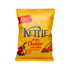 Kettle Mature Cheddar & Red Onion Crisps Case
