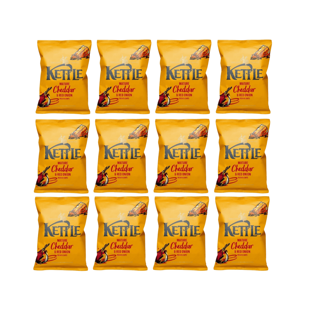 Kettle Crisps Mature Cheddar & Red Onion Potato Chips