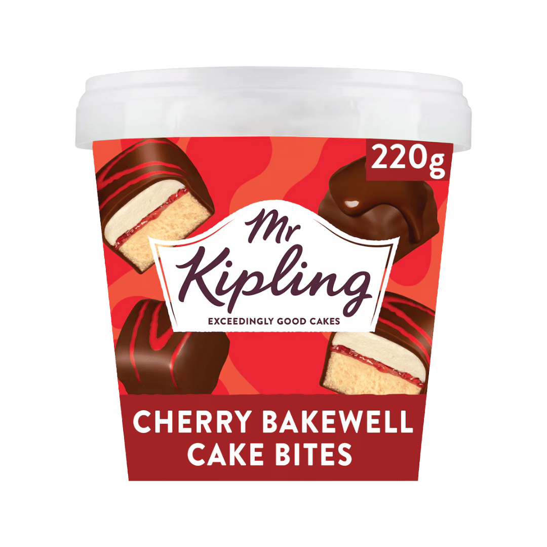 Mr Kipling Cherry Bakewell Mini Cake Bites