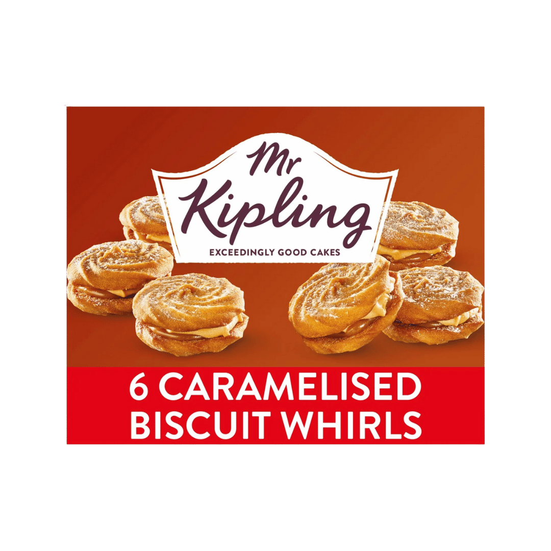 Mr Kipling Caramelised Biscuit Whirls Cakes