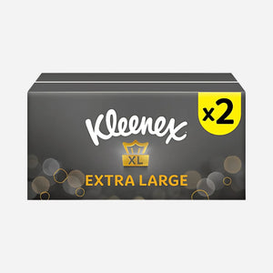 Kleenex XL Extra Large Tissues Twin Box 90 Sheets