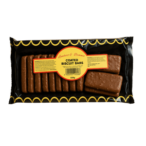 1 x Famous Biscuits Milk Chocolate Coated Flavoured Biscuit Bars 330g Pack