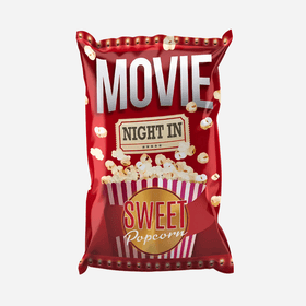 Love Movie Night In Sweet Popcorn Giant Bag