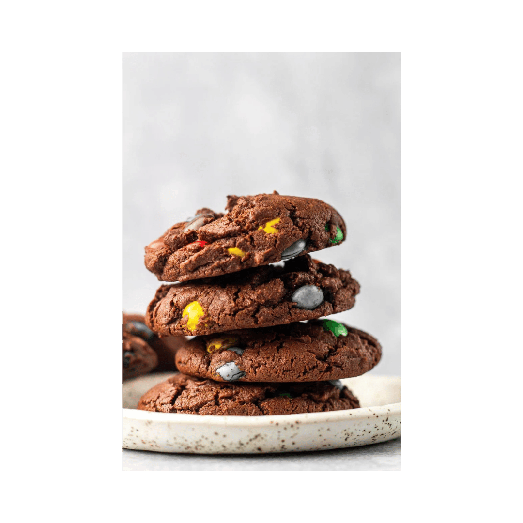 M&M's Double Chocolate Cookies