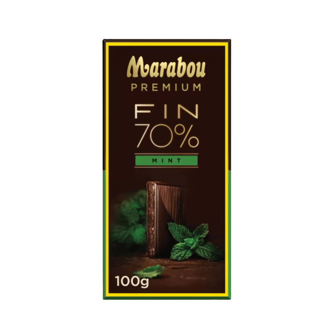Marabou Premium Dark Chocolate Mint 70%