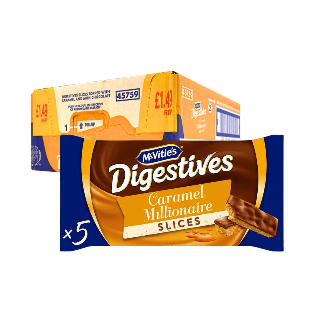 McVitie's Digestives Caramel Millionaire Slices