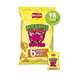 Walkers Monster Munch Roast Beef Multipack Crisps