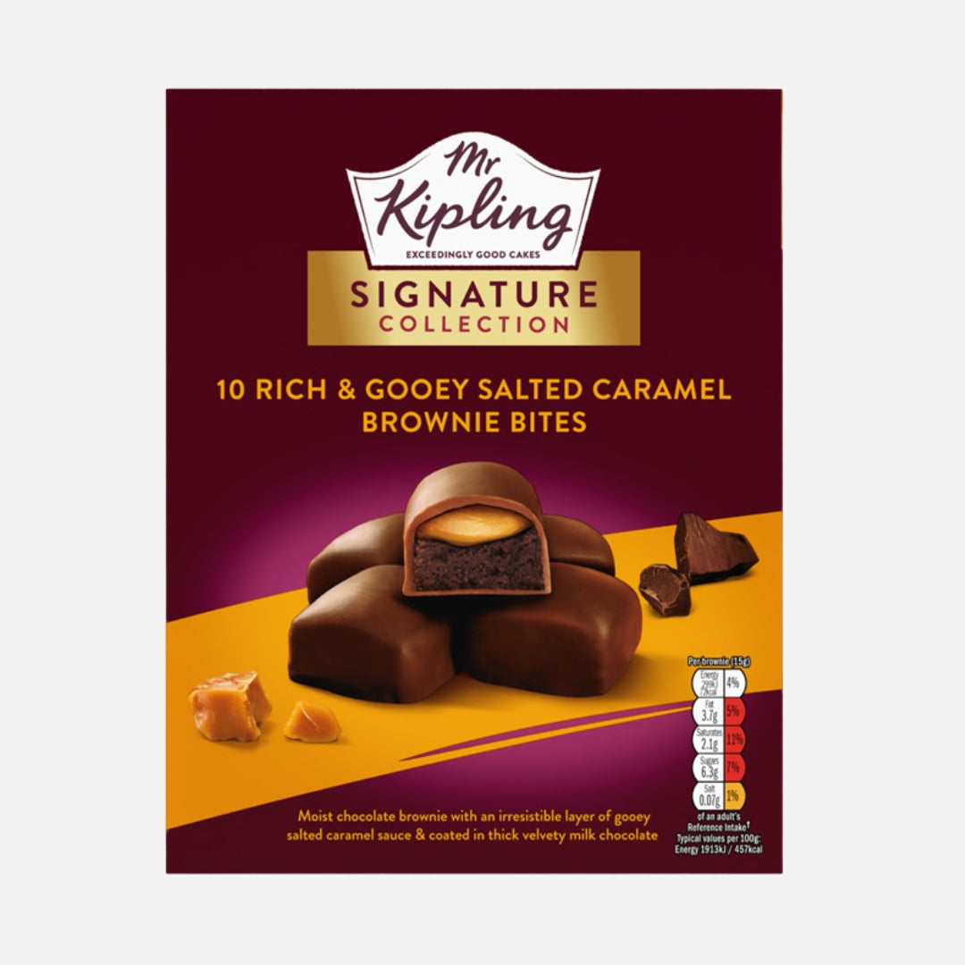 Mr Kipling Signature Collection Salted Caramel Brownie Bites