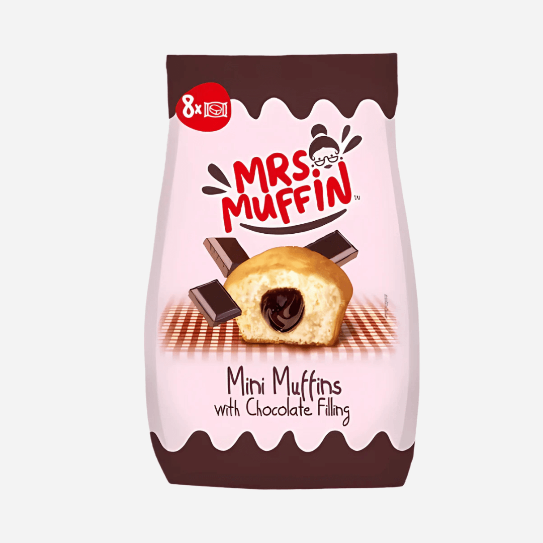 Mrs. Muffin Mini Muffins with Chocolate Filling