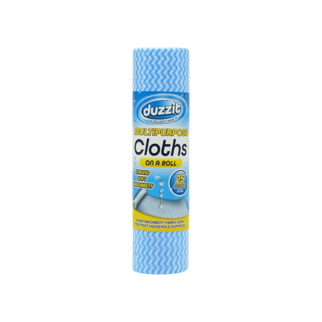 Duzzit 25 Multipurpose Cloths On a Roll