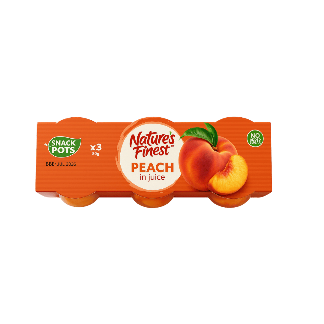 Nature's Finest Fruit Pots Peach in Juice