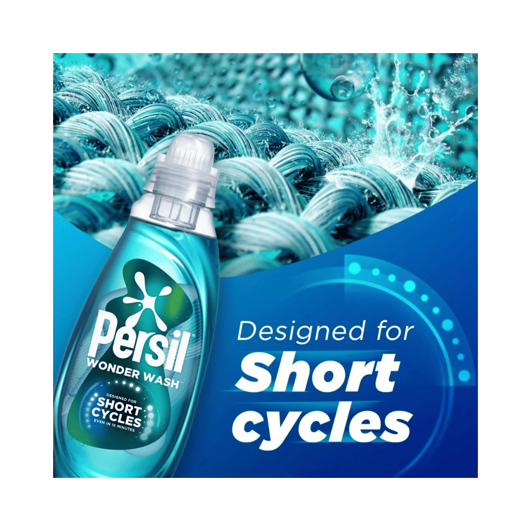 Persil Wonder Wash Non Bio Liquid Detergent Speed Clean 31 Washes