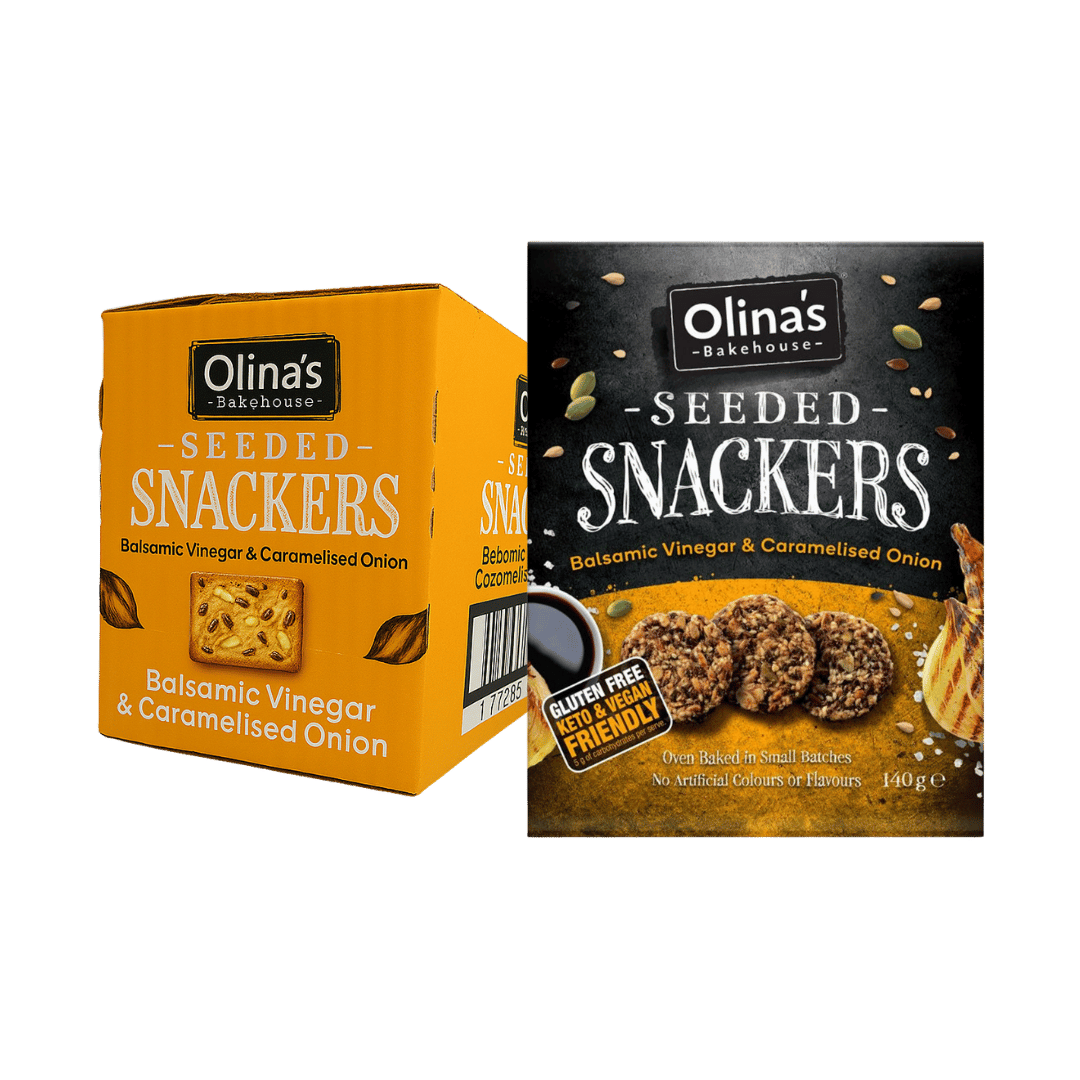 Olina's Bakehouse Balsamic Vinegar & Caramelised Onion Seeded Snackers