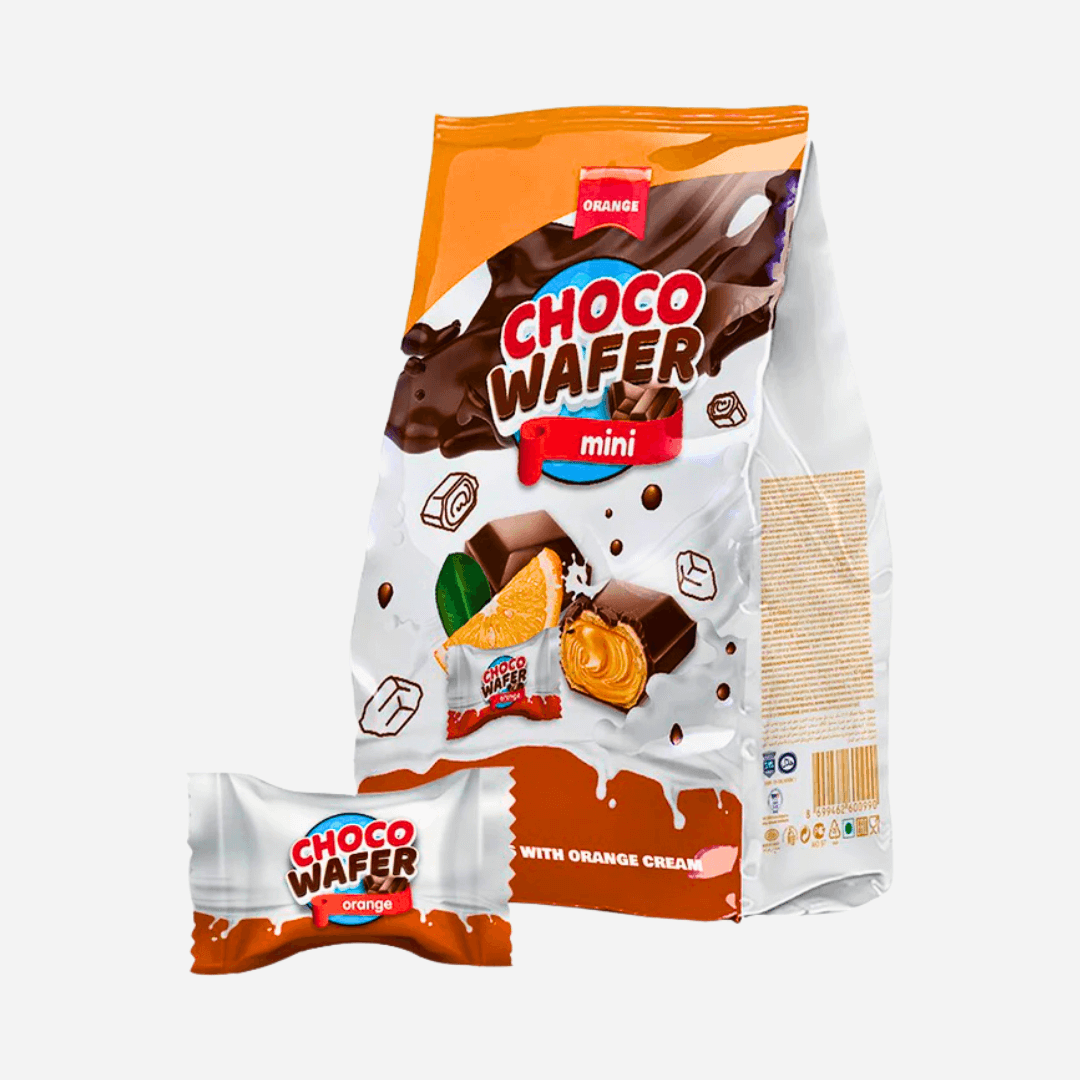 Choco Wafer Mini Orange Cream Biscuits