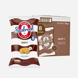 Seabrook Beefy Flavour Crinkle Cut Crisps Packs