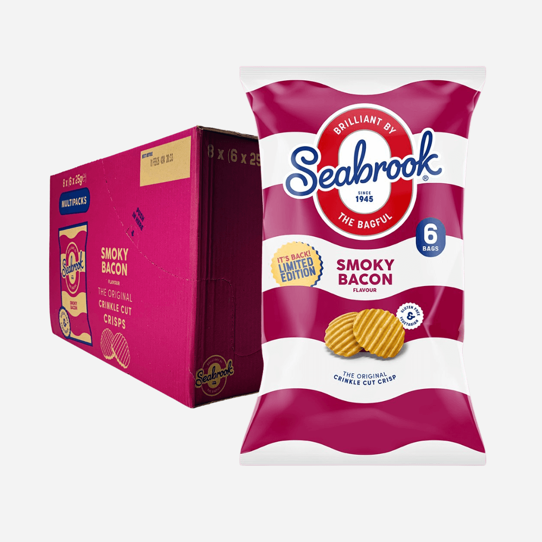 Seabrook Smoky Bacon Flavour Crinkle Cut Crisps