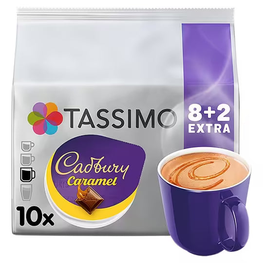 Tassimo Cadbury Caramel Hot Chocolate Pods 8+2