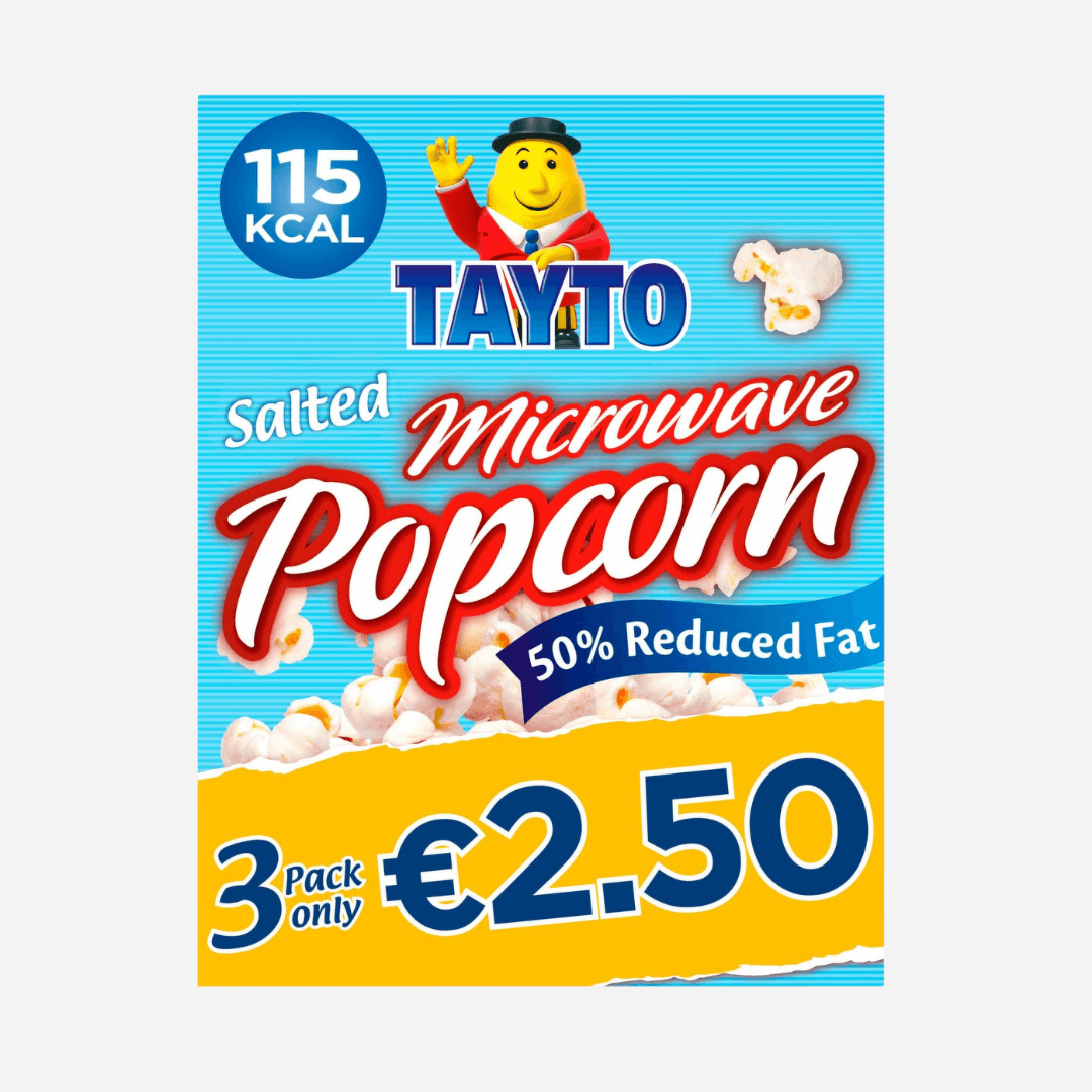 Tayto Reduced Fat Salted Microwave Popcorn