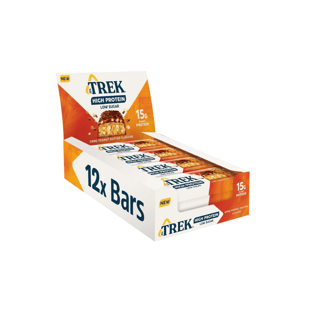 Trek High Protein Low Sugar Choc Peanut Bars