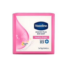 Vaseline Bar Soap Healthy Plus Bright Vitamin B3 3 Pack
