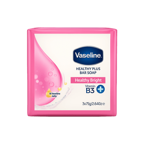 Vaseline Bar Soap Healthy Plus Bright Vitamin B3 3 Pack