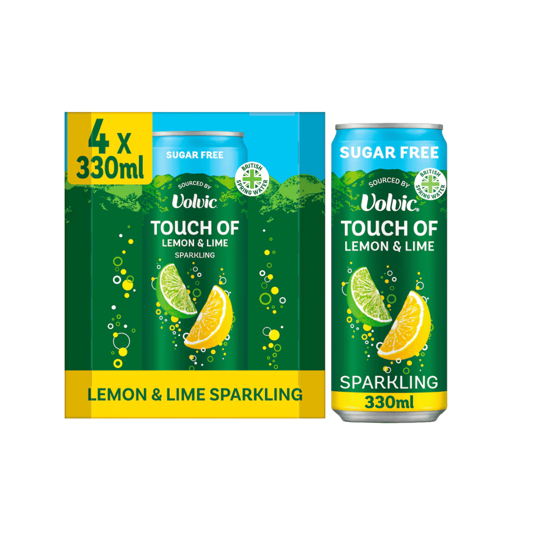 Volvic Sugar Free Touch Of Lemon & Lime Sparkling Water