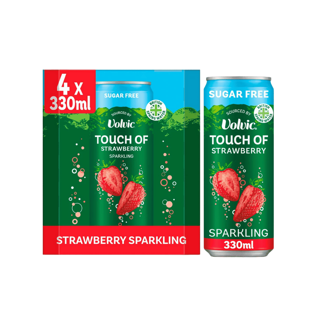 Volvic Sugar Free Touch Of Strawberry Sparkling Water