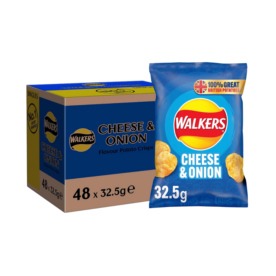 Walkers Cheese & Onion Crisps